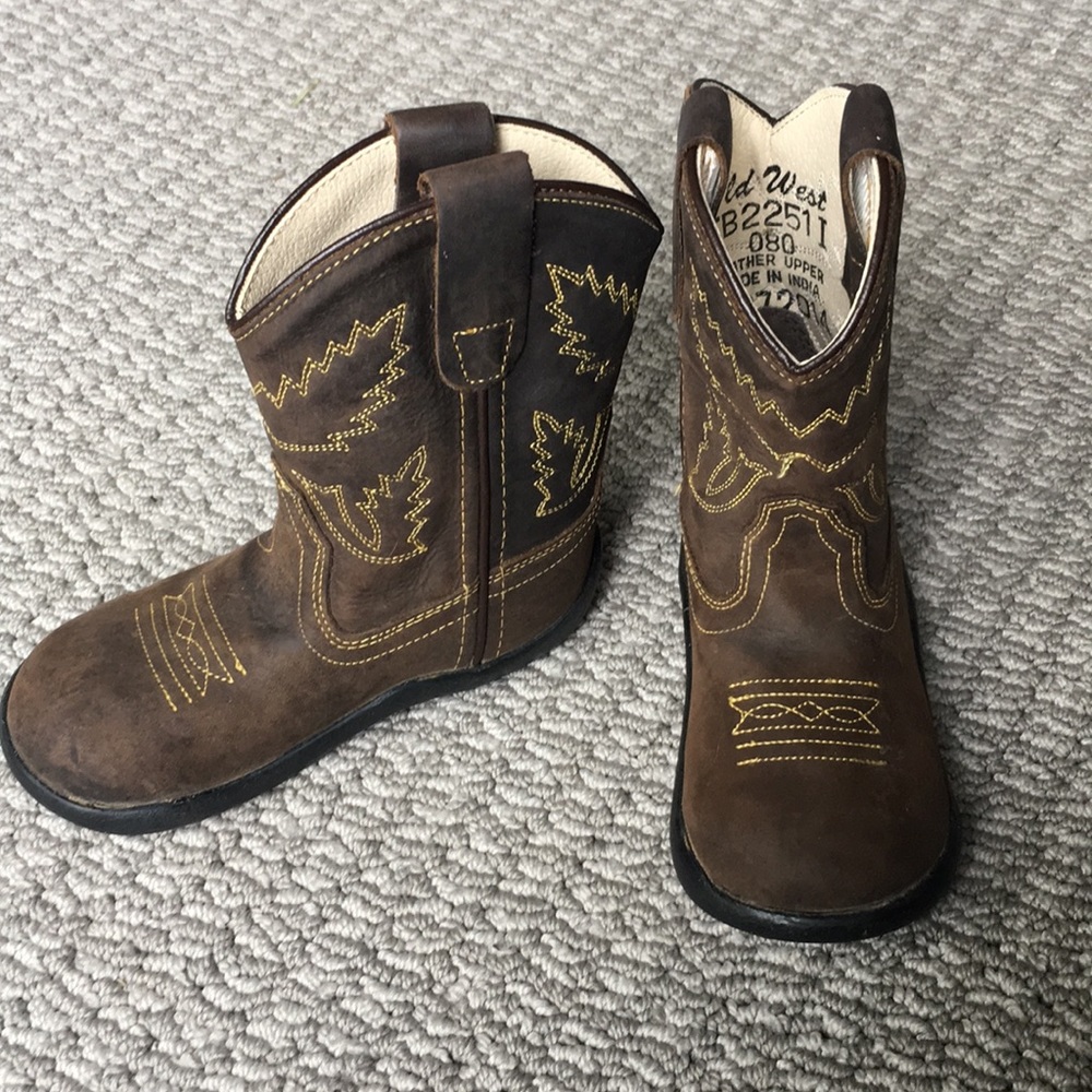 Old West Toddler Boys’ Crazy Horse Boots